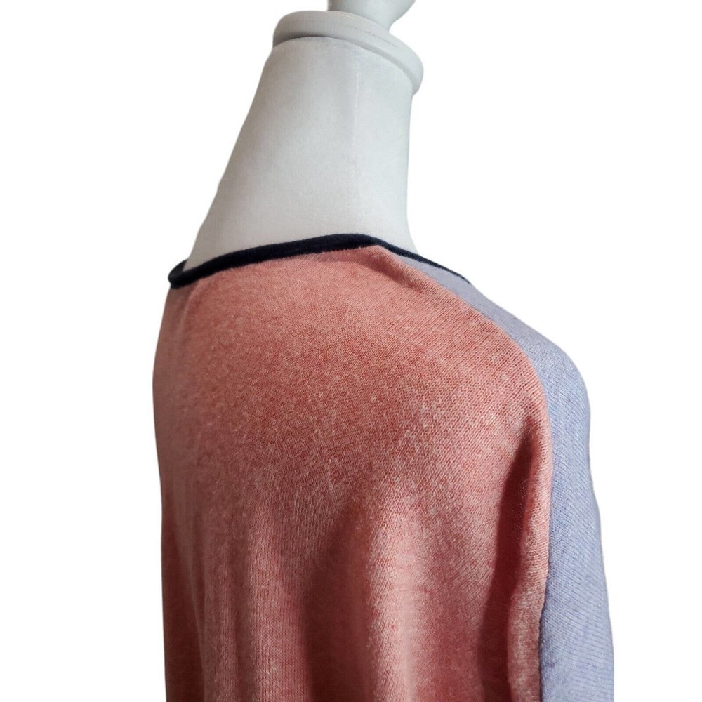 Zaket & Plover Womens Sz M Linen/Cotton Purple & Pink Top Sweater - Picture 5 of 9